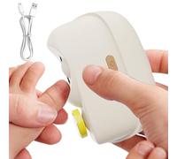 Cortador de uñas eléctrico | Pulidor de uñas de 2 velocidades, cortaúñas con luz y diseño de almacenamiento para virutas de uñas, para mujeres mayores