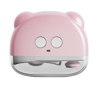 Cortador de uñas eléctrico recargable, cortador de uñas ajustable de 3 velocidades, esmalte de uñas automático, herramienta de corte de uñas segura con almacenamiento de restos de uñas, cortaúñas