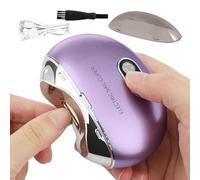 Cortador de uñas eléctrico, Rechargeable Nail File, Fingernail Clipper Electric, Nail Scraps Cutter, Electric Fingernail Cutter with Rechargeable Battery and LCD Display, 3 Speeds for Children and