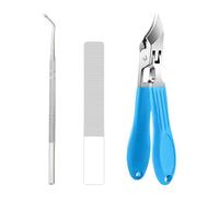 Cortador de uñas lateral para uñas de pies | Cortador de uñas de acero inoxidable | Dispositivo portátil antisalpicaduras para cortar y cuidar las uñas de mano para hombres y mujeres mayores de viaje