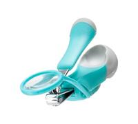 Cortador de uñas para bebé, tijeras de lupa de manos, cortaúñas de los pies, herramienta de corte preciso de acero inoxidable para el aseo de niños pequeños, ancianos, niñas, familiares y amigos