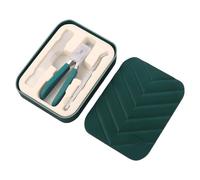 Cortador de uñas para mujeres, herramienta antisalpicaduras para recortar uñas con archivo y cuchara, herramienta de manicura biselada de gran capacidad para personas mayores despertar