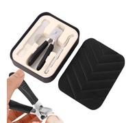 Cortador de uñas, recortador de uñas, herramienta de corte de uñas encarnadas antisalpicaduras con y cuchara - Herramienta de manicura bisel de mandíbula ancha pesadamente para personas mayores