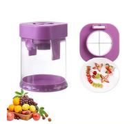 Cortador de uva para niños pequeños, herramienta cortadora de cuarto en 4 piezas para cortar uvas, fresas, tomates