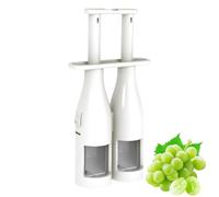 Cortador de uvas Prensa de doble barril para cortar verduras | Cortador de uvas ergonómico para ensalada de tomates cherry, bayas y aceitunas; para cocina, restaurante y preparación de