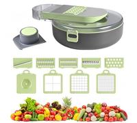 Cortador de Vegetales, Mandolina cortadora multifuncional, Mandolina de Cocina Profesional, Rallador de verduras Pelador de patatas, Picador de Verduras para Cebolla,Tomates,Patatas