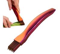 Cortador De Verde Para La Cocina,Utensilio Antideslizante que Ahorra Tiempo | Herramienta de Cocina para Rebanar | Para Patata Zanahoria Pepino Madre Padre Ama De Casa Hogar Picnic Dormitorio