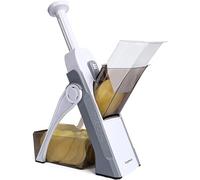 Cortador de Verdura seguro, Multifuncional de Mandolina de Cocina Manual, Cuchillas de acero construidas, Artefacto de picar cocina para patata, Para el Chef y el Hogar