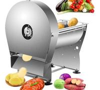 Cortador de verduras 2 en 1 manual y procesador de alimentos, cortador de grosor ajustable de 0 a 10 mm, trituradora de acero inoxidable resistente para repollo, cebolla, patata, zanahoria, fruta