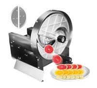 Cortador de verduras comercial, eléctrico/manual, grosor ajustable de 0 a 1 cm, canal de alimentación grande, para restaurante y hogar