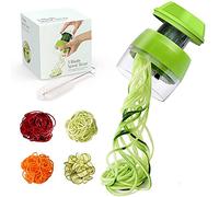 Cortador de verduras - Cortador de verduras Spiralizer 4 en 1,Espaguetis Verdura,Espiral de Verduras Rebanadora para Calabacín Fideos,Zanahoria Espaguetis,Pepino Tagliatelle