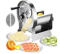 Cortador de verduras industrial, canal de alimentación grande, extraíble para una fácil limpieza, manual o eléctrico, cocina comercial