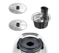 Cortador de verduras kit multifunción raper pelador compatible con Thermomix TM5 TM6, kit de disco de corte fino y grueso