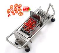 Cortador de verduras, máquina de corte manual de cubos de chile para cortar frutas, cebollas y patatas sin esfuerzo, ideal para uso en cocina y restaurante