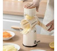 Cortador de verduras multifunción con 5 cuchillas intercambiables y caja de almacenamiento para una preparación eficiente de alimentos