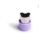 Cortador de verduras portátil de acero inoxidable con mango de plástico y forma de estrella y corazón, 1 unidad.