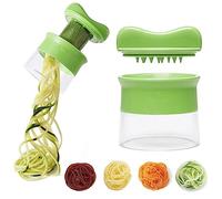 Cortador de Verduras - Rallador de Verduras en Espiral para Espaguetis con Calabacin, Zanahorias, Pepinos - Materiales de Fácil de Usar