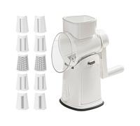 Cortador de verduras | Rallador giratorio para frutas y verduras | Picador de alimentos, manivela de mano, utensilios de cocina para zanahoria, cebolla, queso, fruta, pepino, patata, limón, repollo y