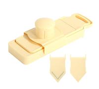 Cortador de verduras - Rebanadora de mano ajustable en forma de V con cuchilla multifuncional de acero inoxidable y protector de mano,para frutas y verduras caseras como patatas zanahorias | Corte de