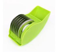 Cortador de verduras - Rodillo para hierbas con 6 cuchillas - Picadora manual - Acero inoxidable - Afilado, extraíble y lavable - para