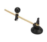 Cortador de vidrio circular con mango de perilla redonda y ventosa, brújula de 6 ruedas, herramienta de corte de vidrio de diamante ajustable para cortar vidrios y espejos. (40 cm de diámetro)