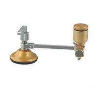Cortador de vidrio circular con ventosa para corte redondo preciso de 7 - 40 cm, de aleación de metal, dorado, con barra de regla transparente, para cristal, cocina, aire acondicionado, artesano (200