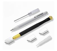 Cortador de vidrio manual profesional, punta de diamante, herramienta autolubricante para vidrio de 2 a 20 mm, mango de aleación de tungsteno.