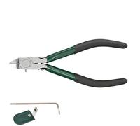 Cortador diagonal de grado profesional con mango de agarre suave, pinzas portátiles para artesanos, buscadores, cortador de metal, tijeras de esquina ajustables, ligeras y portátiles