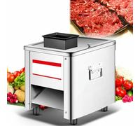 Cortador eléctrico de carne, cortadora de carne comercial de acero inoxidable para pechuga de pollo fresca, equipo de corte de cubos desmenuzados