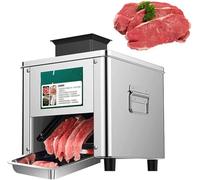 Cortador eléctrico de carne de 850 W, cortador de carne comercial de acero inoxidable para triturar y cortar sin esfuerzo, ideal para restaurantes y servicio de alimentos