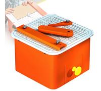 Cortador eléctrico de cartón para niños, cortador de papel seguro para niños, corta 0-4 mm de grosor, incluye 5 hojas de material de práctica para el desarrollo de habilidades prácticas