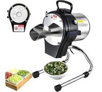 Cortador eléctrico de cebolla, cortador de cebolletas y verduras para ajo, jengibre, chile, patata, 1-5 mm de grosor, 6000 BPM