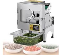 Cortador eléctrico de cebolletas de 200 W, cortador de verduras para jengibre, chile, patatas y pepino, 150 kg/h, 700 RPM, ideal para picar cebollas verdes, apio y perejil