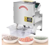 Cortador eléctrico de cebolletas de 200 W, cortador de verduras para jengibre, chile, patatas y pepino, 150 kg/h, 700 RPM, ideal para picar cebollas verdes, apio y perejil
