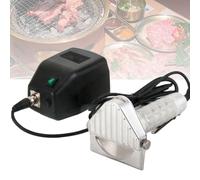 Cortador eléctrico de kebab - Máquina cortadora de kebab y shawarma de mano con grosor de corte ajustable (0-8 mm) para tiendas de carne asada y restaurantes
