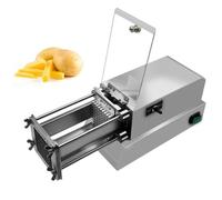 Cortador eléctrico de patatas fritas, cortador de verduras profesional, acero inoxidable con cuchillas para cebollas, zanahorias, pepinos, herramienta de preparación de alimentos sin esfuerzo