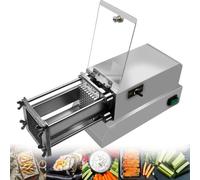 Cortador eléctrico de Patatas Fritas, máquina Profesional Comercial y doméstica para Cortar Patatas Fritas, cortadora de Patatas con Hoja de 8 mm, 10 mm, 12 mm (Opcional), para Pat
