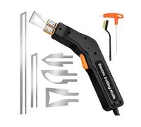 Cortador eléctrico de poliestireno de 300 W con 5 cuchillas de nicromo, cortador de calor eléctrico con 0-650 ℃, cortador de tela profesional para EPS, EPP, placas KT, EVA, PU, goma y tela