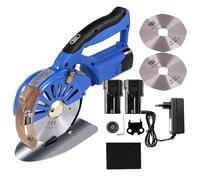 Cortador eléctrico de tela con batería recargable, máquina giratoria ajustable para cortar algodón y tela, diseño inalámbrico con cuchillas