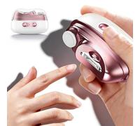 Cortador eléctrico de uñas, 86 x 30 x 59 mm, cortador de uñas eléctrico 3 en 1, 3 en 1 taza de uñas lima eléctrica, cortauñas eléctrico automático para bebés, niños, adultos, mayores, gris