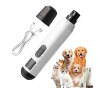 Cortador eléctrico de uñas para mascotas, silencioso, molinillo de uñas silencioso para perros, cortaúñas para patas de cachorros, herramienta eléctrica recargable de 5 velocidades para el cuidado de