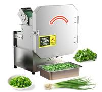 Cortador eléctrico de verduras, cortador comercial de cebolletas y máquina picadora de cebolla, procesador de alimentos de 700 BPM para ajo, jengibre, chile, patata, pepino