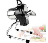 Cortador eléctrico de verduras, cortador de alimentos comercial, cortador de grosor ajustable, trituradora multifuncional de 6000 RPM para chile, cebolla verde, apio, 1-5 mm