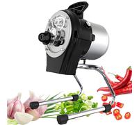 Cortador eléctrico de verduras, cortador de cebolleta comercial, picador de cebolla de primavera de 110 W, máquina de corte de puerro de 6000 BPM para ajo, jengibre, chile, patata, pepino