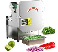 Cortador eléctrico de verduras, cortador de cebolletas de 200 W y picador de cebolla de primavera, máquina de corte de puerro de 700 BPM para ajo, jengibre, chile, patata, pepino