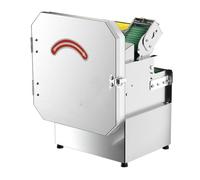 Cortador eléctrico de verduras, cortador de cebolletas de 200 W y picador de cebolla, longitud y grosor ajustables, alta velocidad de 700 BPM con cinta transportadora para una preparación eficiente de