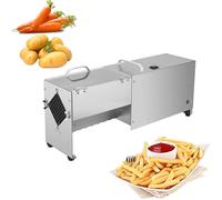 Cortador eléctrico de verduras, cortador de patatas fritas, máquina de cortar de alta eficiencia para batatas, zanahorias, pepinos, produce hasta 100 kg/h