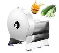 Cortador eléctrico de verduras, máquina de cortar frutas, ajustable de 0 a 12 mm, acero inoxidable para batata, repollo, cebolla, zanahoria