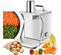 Cortador eléctrico de verduras, picador automático de frutas y verduras de acero inoxidable, máquina de corte multifuncional de cebolla y patata para cortar en dados y picar