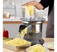 Cortador eléctrico de verduras, triturador automático para cortar verduras eficientemente, ideal para pepino, zanahoria, papa y varias frutas
